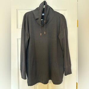 Old Navy Active Cowl-Neck Pullover Sweatshirt - Black - Size L